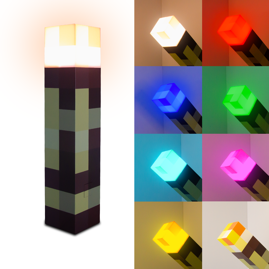 DIYCOM Seven-Color Pixel Night Light – Automatic & Manual Color Switching, Two Transformation Modes, Eco-Friendly & Safe