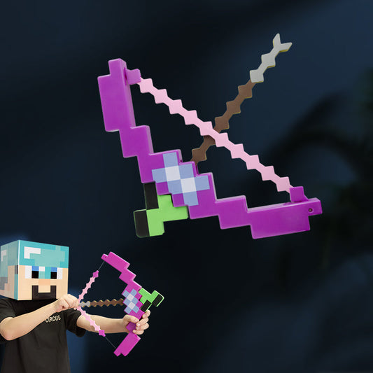 Pixel Bow & Arrow – Game-Inspired Prop, Safe & Eco-Friendly Material, Realistic Pixel Design for Immersive Play
