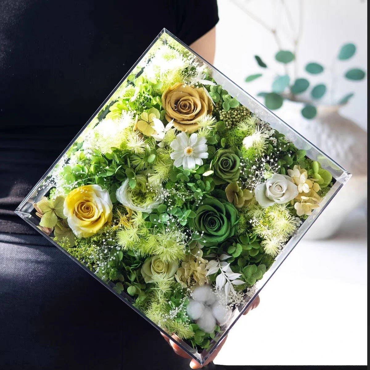 Timeless Beauty Preserved Flower in Glass Dome