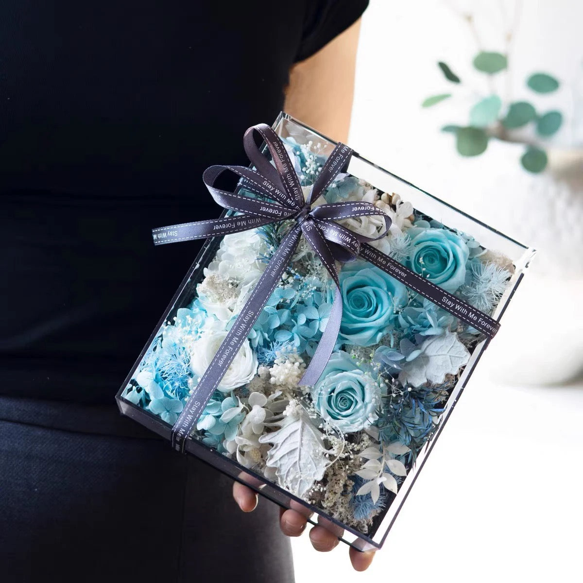 Timeless Beauty Preserved Flower in Glass Dome