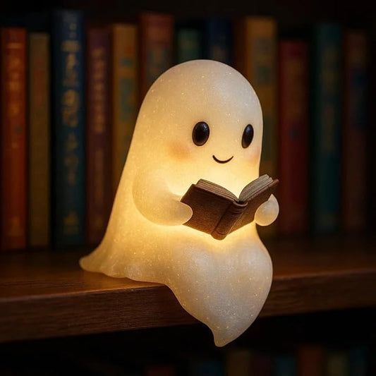 Cute Ghost Reading Lamp, 3D LED Ghost Night Light