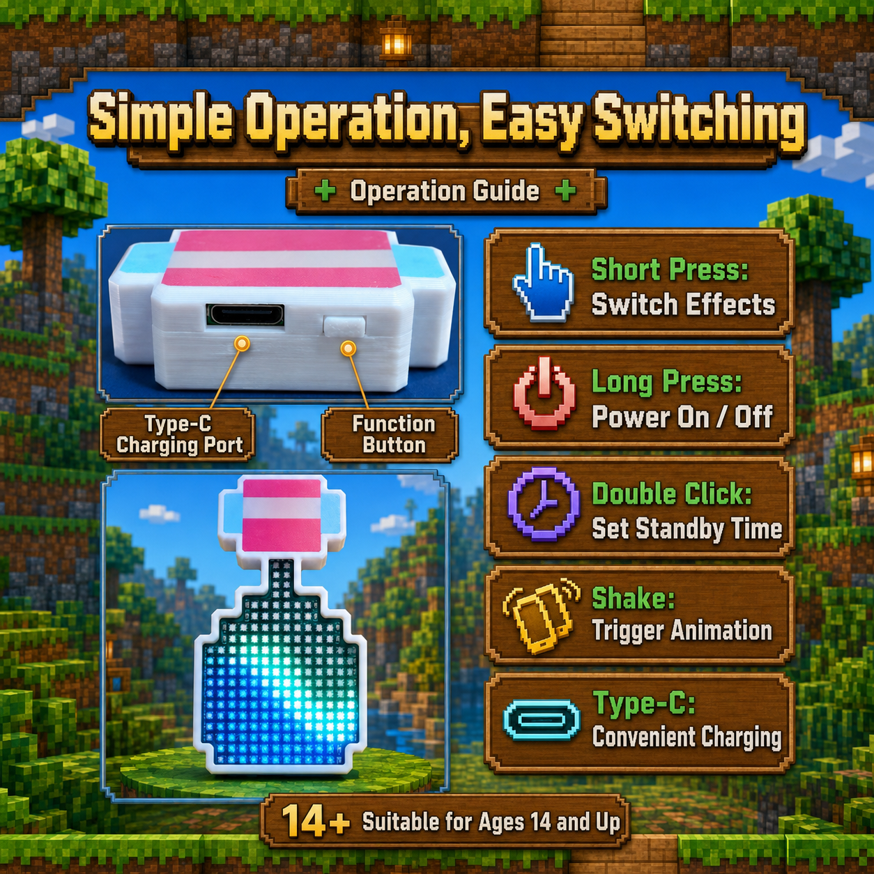 Pixel Flow Potion Bottle™