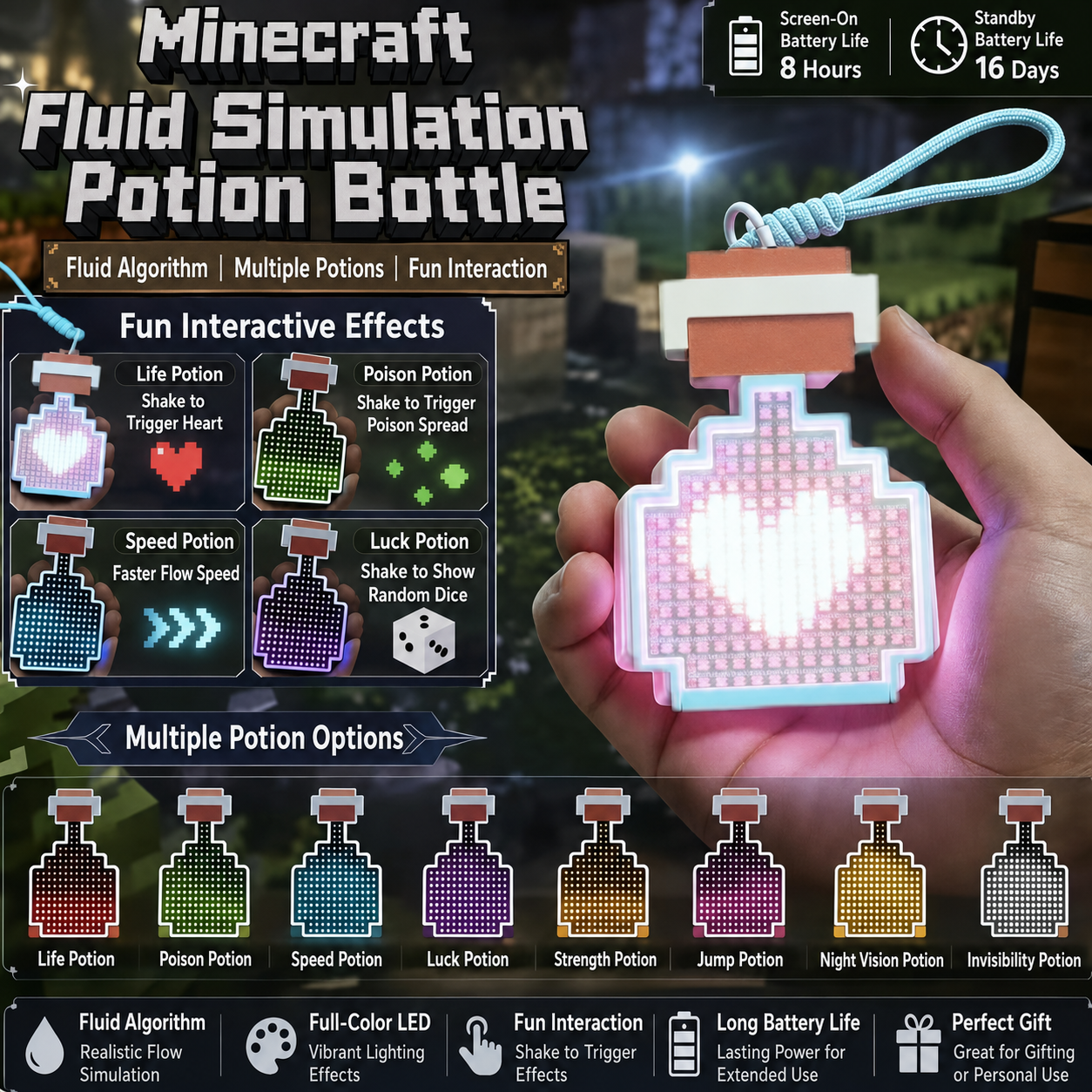 Pixel Flow Potion Bottle™