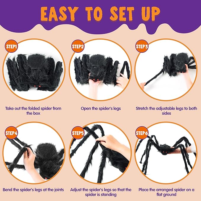 Halloween Outdoor Decorations Giant Spider