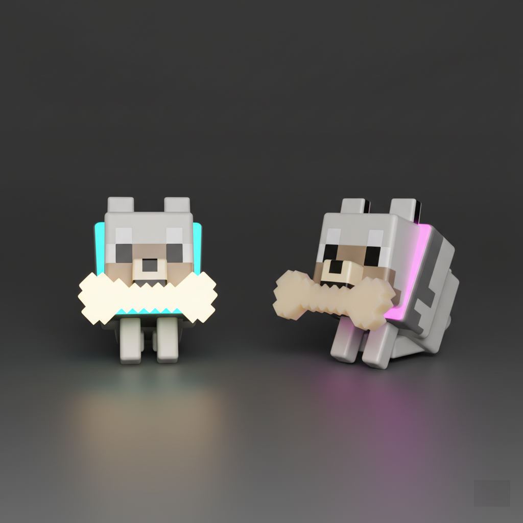PIXEL BLOCK WOLF NIGHT LIGHT™